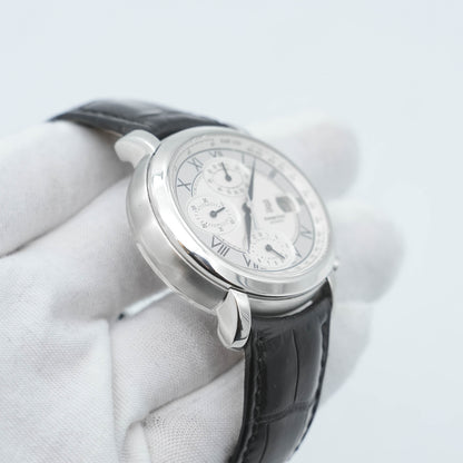 Audemars Piguet Millenary Chronograph 25822ST Silver Roman Dial