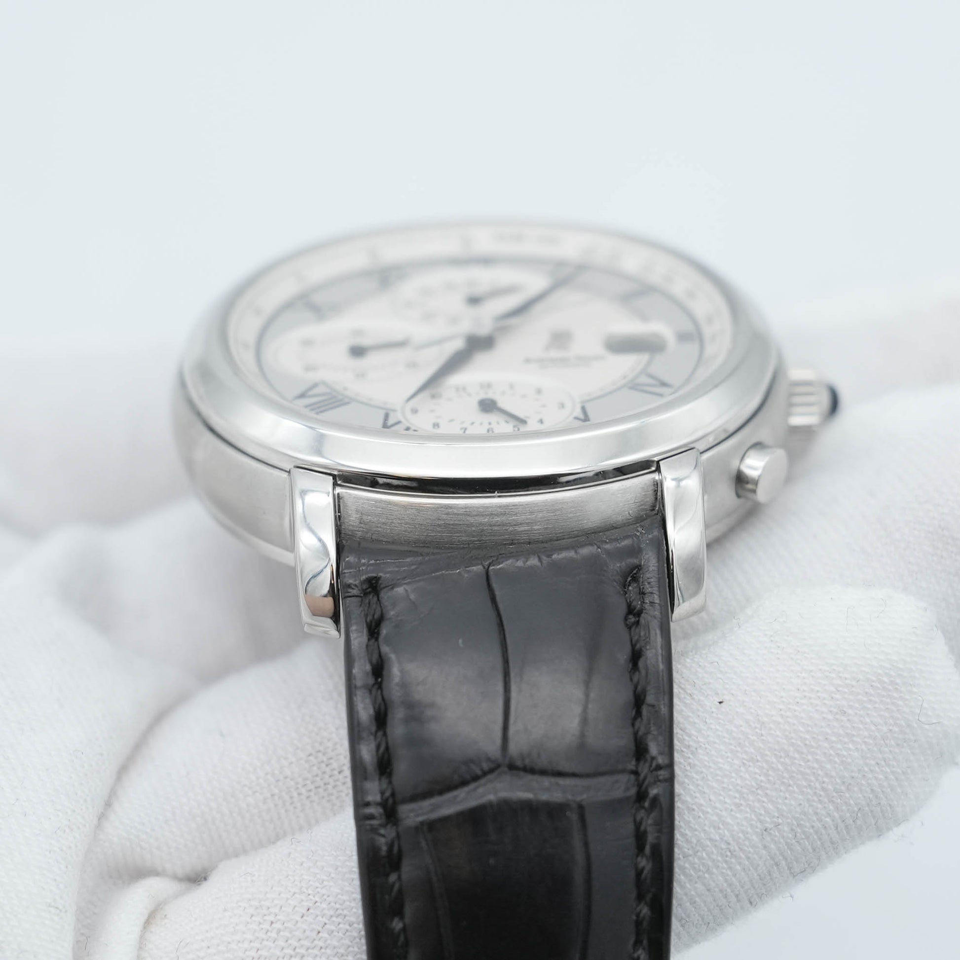 Audemars Piguet Millenary Chronograph 25822ST Silver Roman Dial