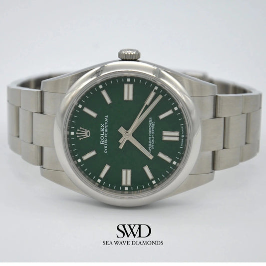 Rolex Oyster Perpetual Green Dial 124300
