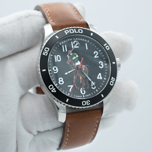 Ralph Lauren Pony Player 472836826002 Black Dial