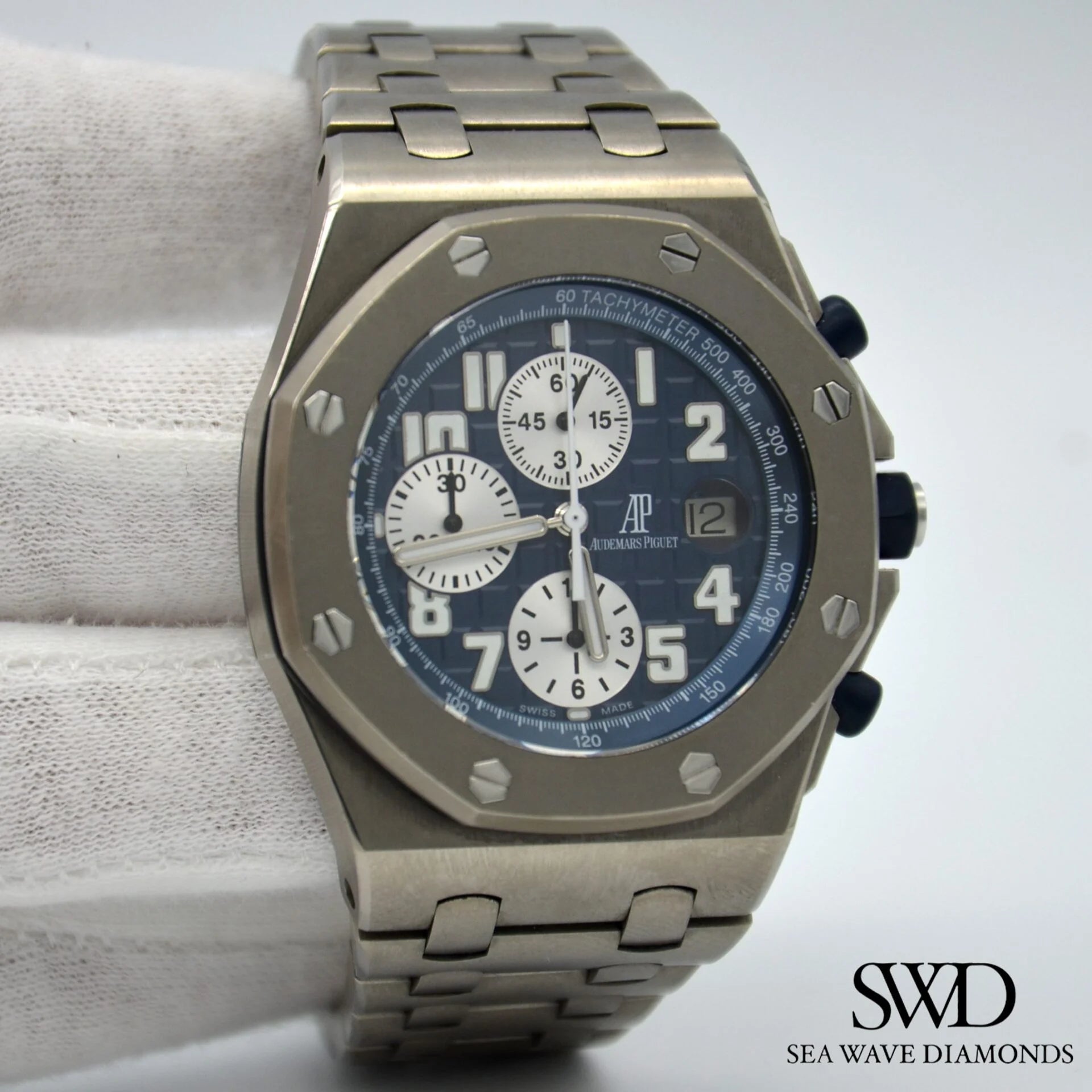 Audemars Piguet Royal Oak Offshore Blue Dial 25721TI.OO.1000TI.04.A