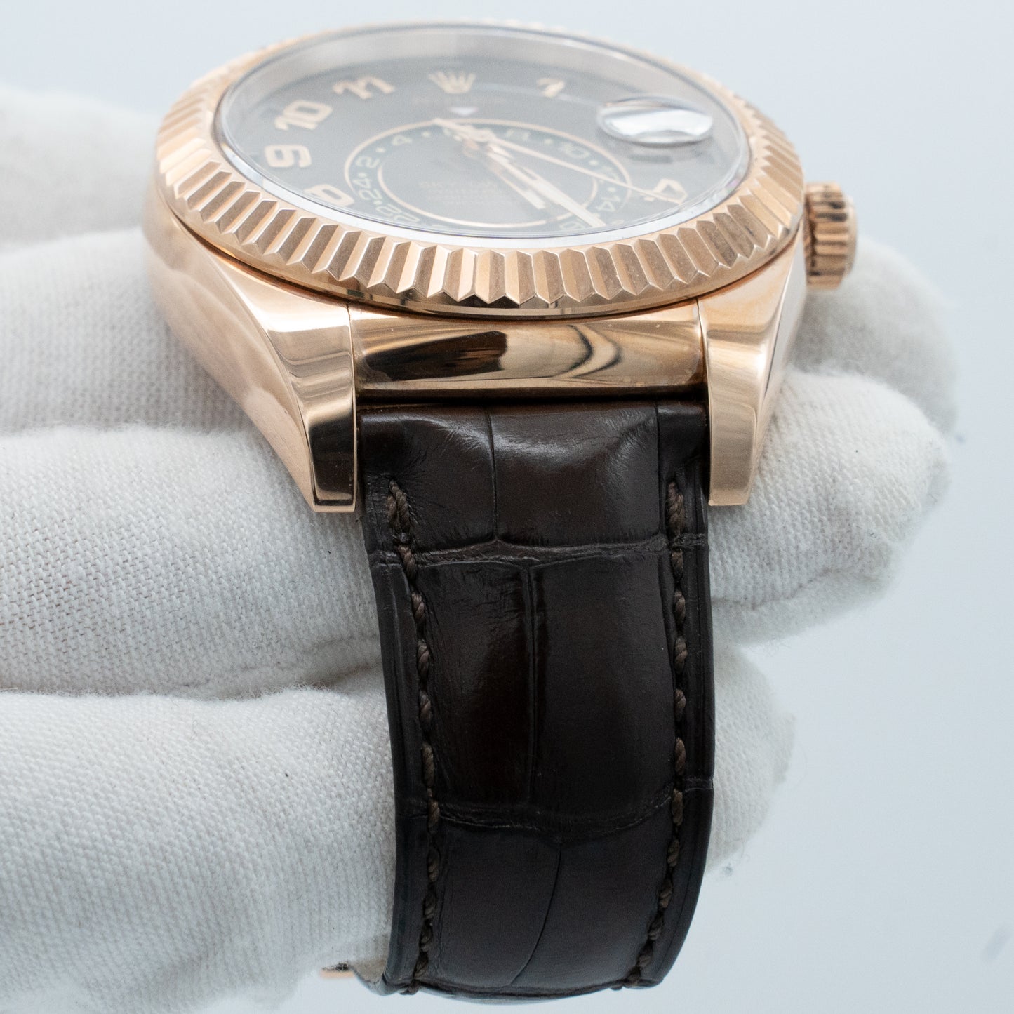 Rolex Sky-Dweller 42mm Rose Gold Chocolate Dial 326135