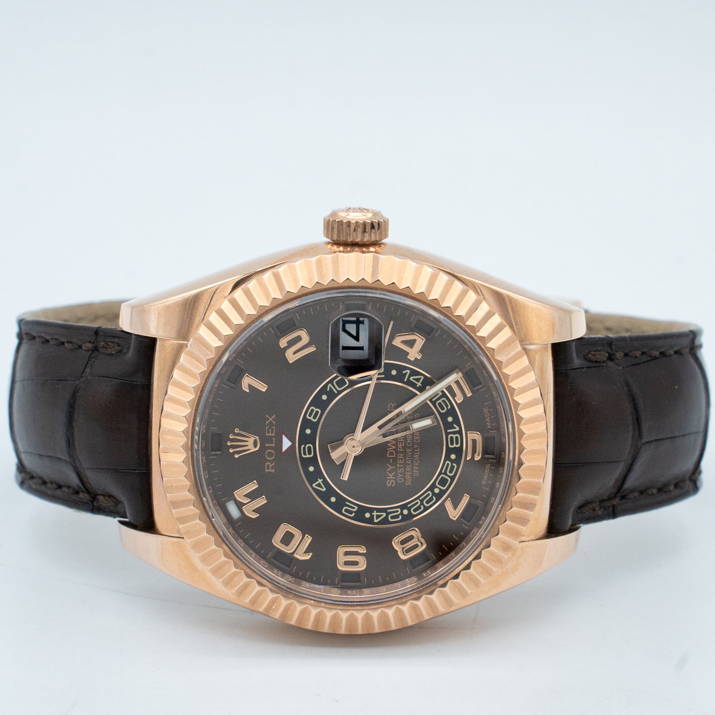 Rolex Sky-Dweller 42mm Rose Gold Chocolate Dial 326135