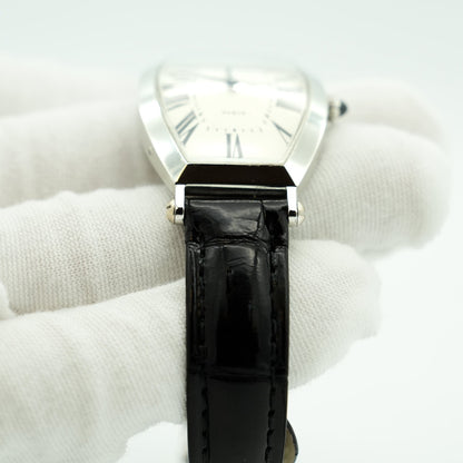 Cartier Tonneau W1509551 Platinum 950 White Dial
