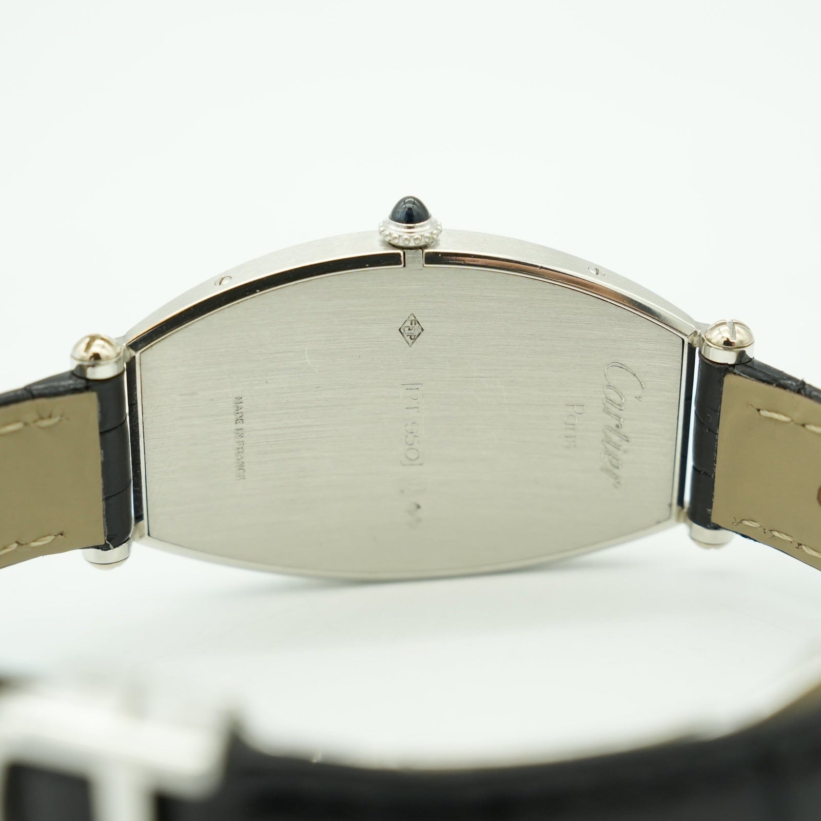 Cartier Tonneau W1509551 Platinum 950 White Dial