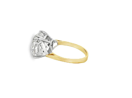 GIA Certified 6.11 Carat Cushion Cut Enagement