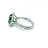 4.91 Total CT Natura Ovall Colombian Emerald & Diamond Ring PLAT Setting GIA.