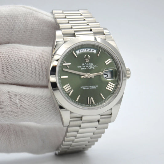 Rolex c Day Date President Platinum Green 40mm