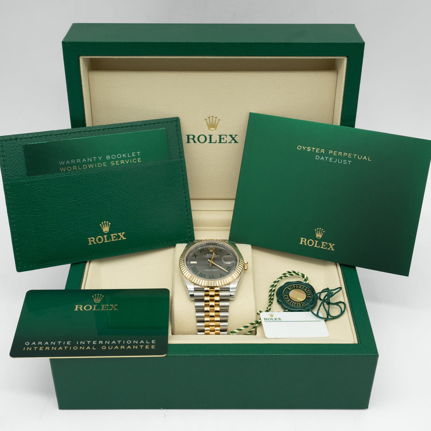 Rolex Datejust 126333 Wimbledon Dial Two Tone Yellow Gold/Steel