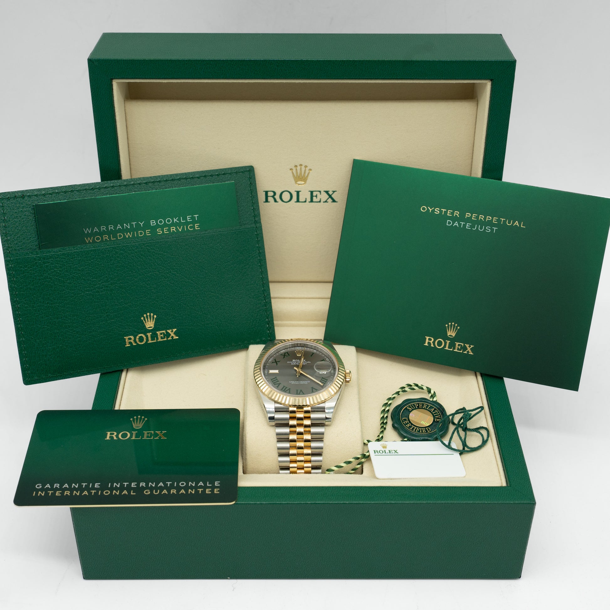 Rolex Datejust 126333 Wimbledon Dial Two Tone Yellow Gold/Steel