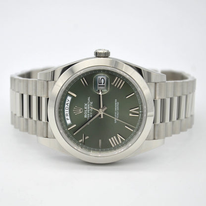 Rolex c Day Date President Platinum Green 40mm