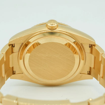 Rolex Sky-Dweller 42mm Yellow Gold Green Dial Fluted Jubilee 336938