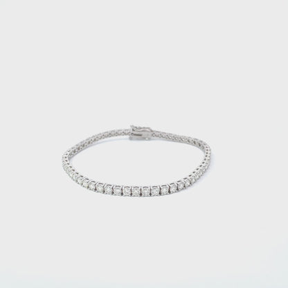 5.49ct Dimonds and  14k White Gold Tennis Bracelet