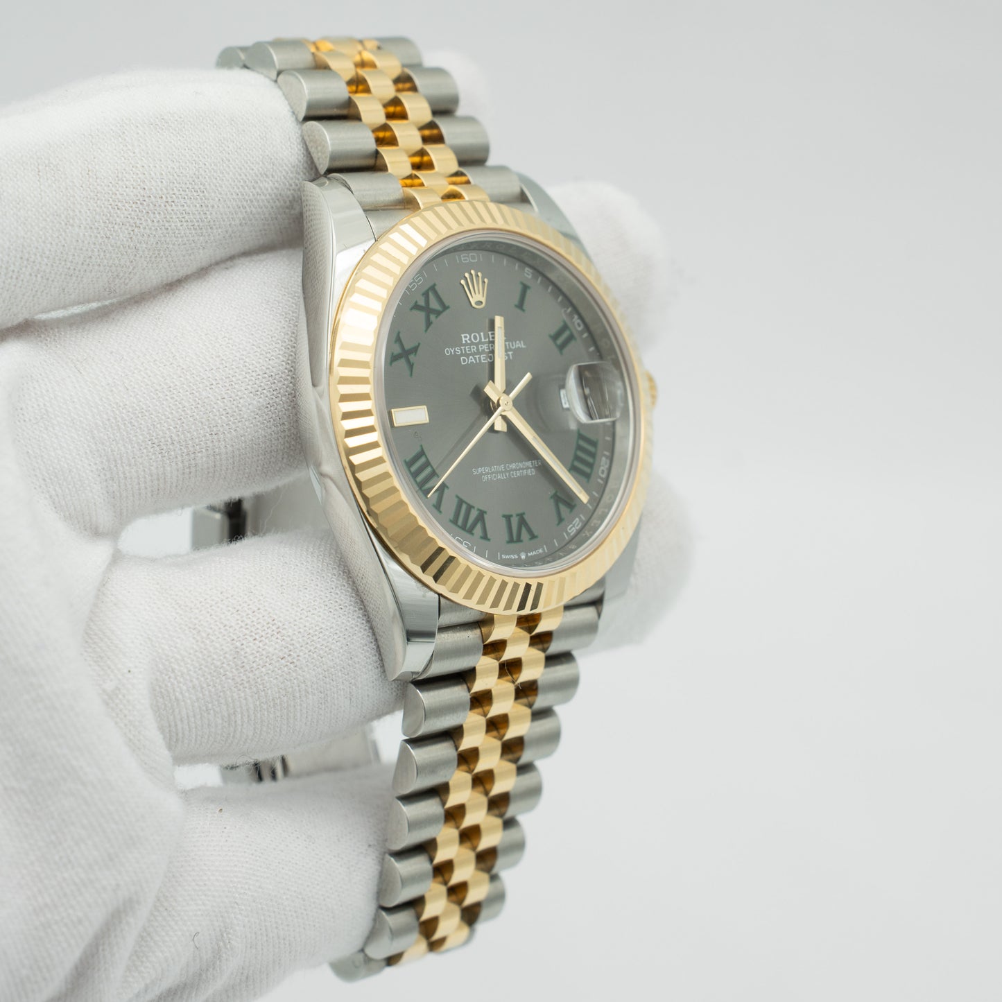 Rolex Datejust 126333 Wimbledon Dial Two Tone Yellow Gold/Steel