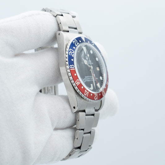 Rolex GMT-Master Pepsi 40mm Ref.1675 Black Dial