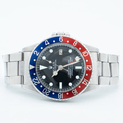 Rolex GMT-Master Pepsi 40mm Ref.1675 Black Dial