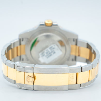 Rolex GMT-Master II Gold & Steel 116713LN Oyster Bracelet Black Dial