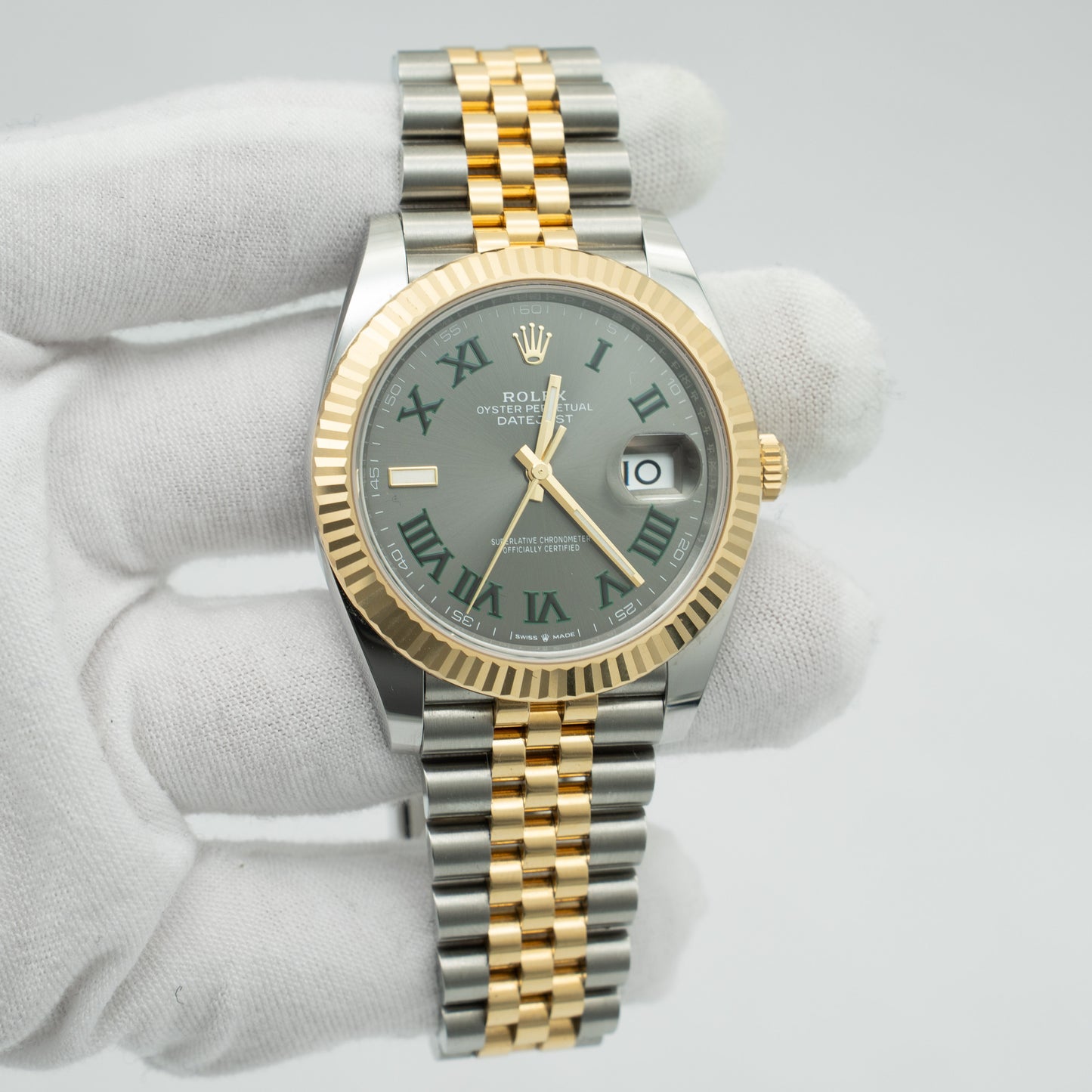 Rolex Datejust 126333 Wimbledon Dial Two Tone Yellow Gold/Steel
