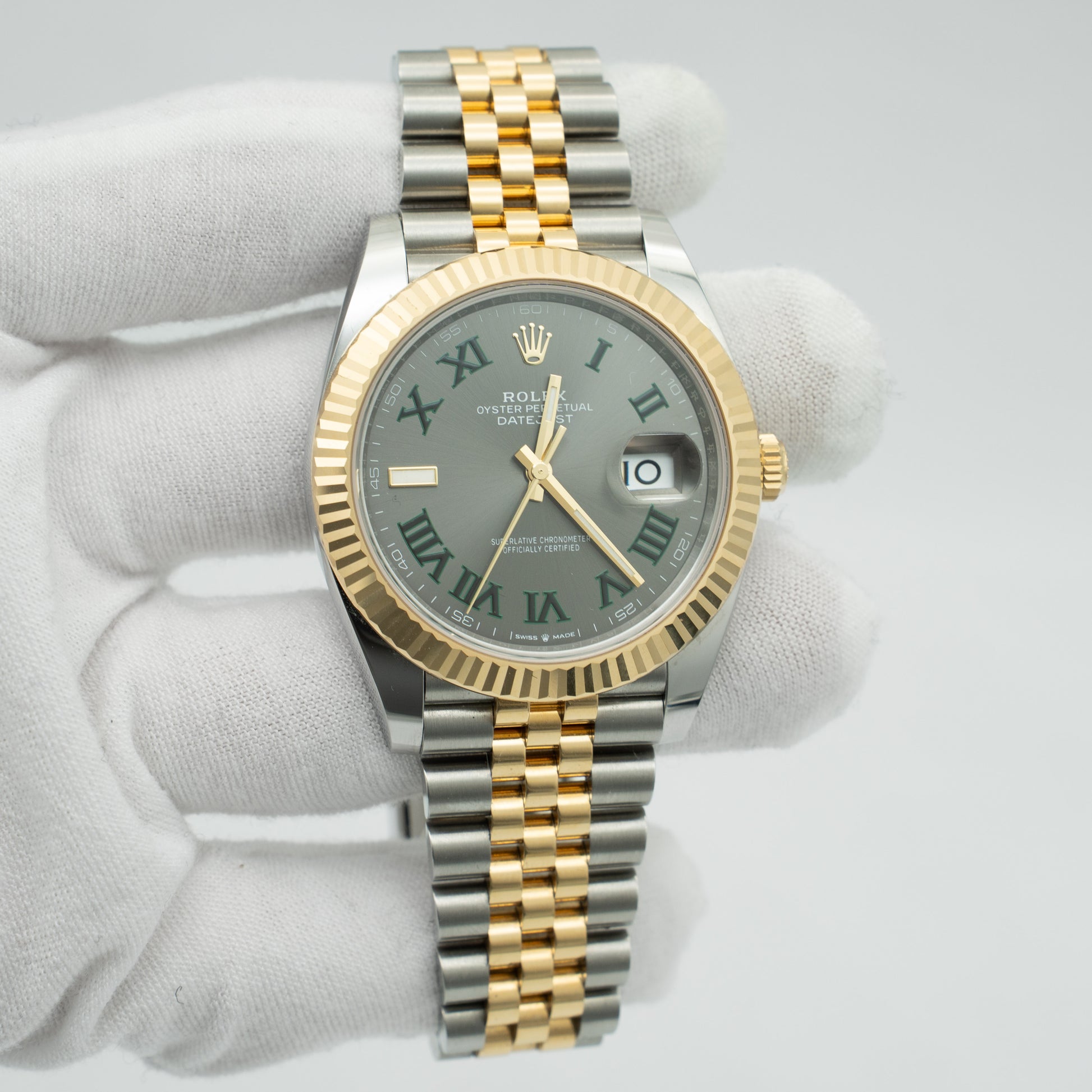 Rolex Datejust 126333 Wimbledon Dial Two Tone Yellow Gold/Steel