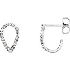 1.5 CTW Diamond Geometric Earrings