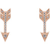 1.6 CTW Diamond Arrow Earrings