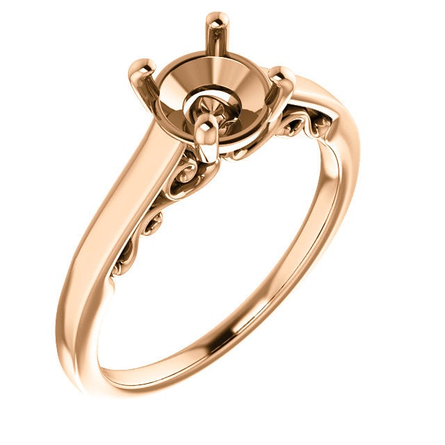 Round Engagement Ring Mounting