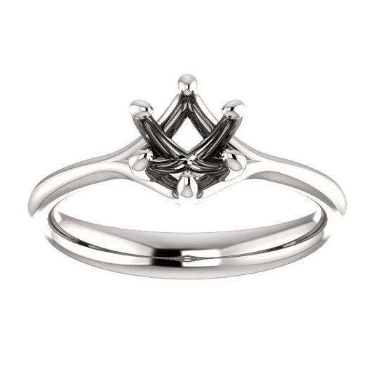 Round Engagement Ring Mounting