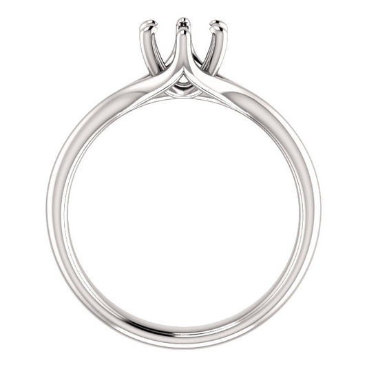 Round Engagement Ring Mounting