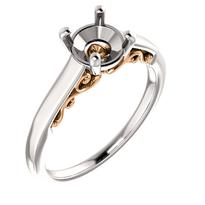 Round Engagement Ring Mounting