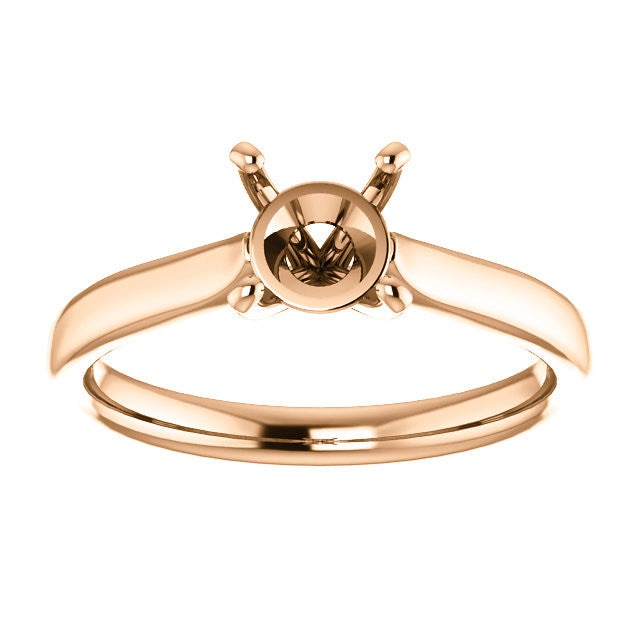 Four Prong Engagement Ring Mounting