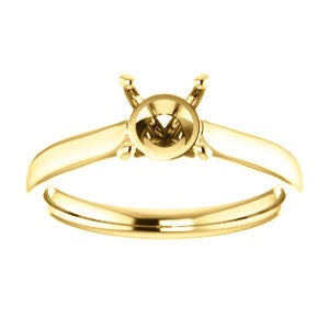 Four Prong Engagement Ring Mounting