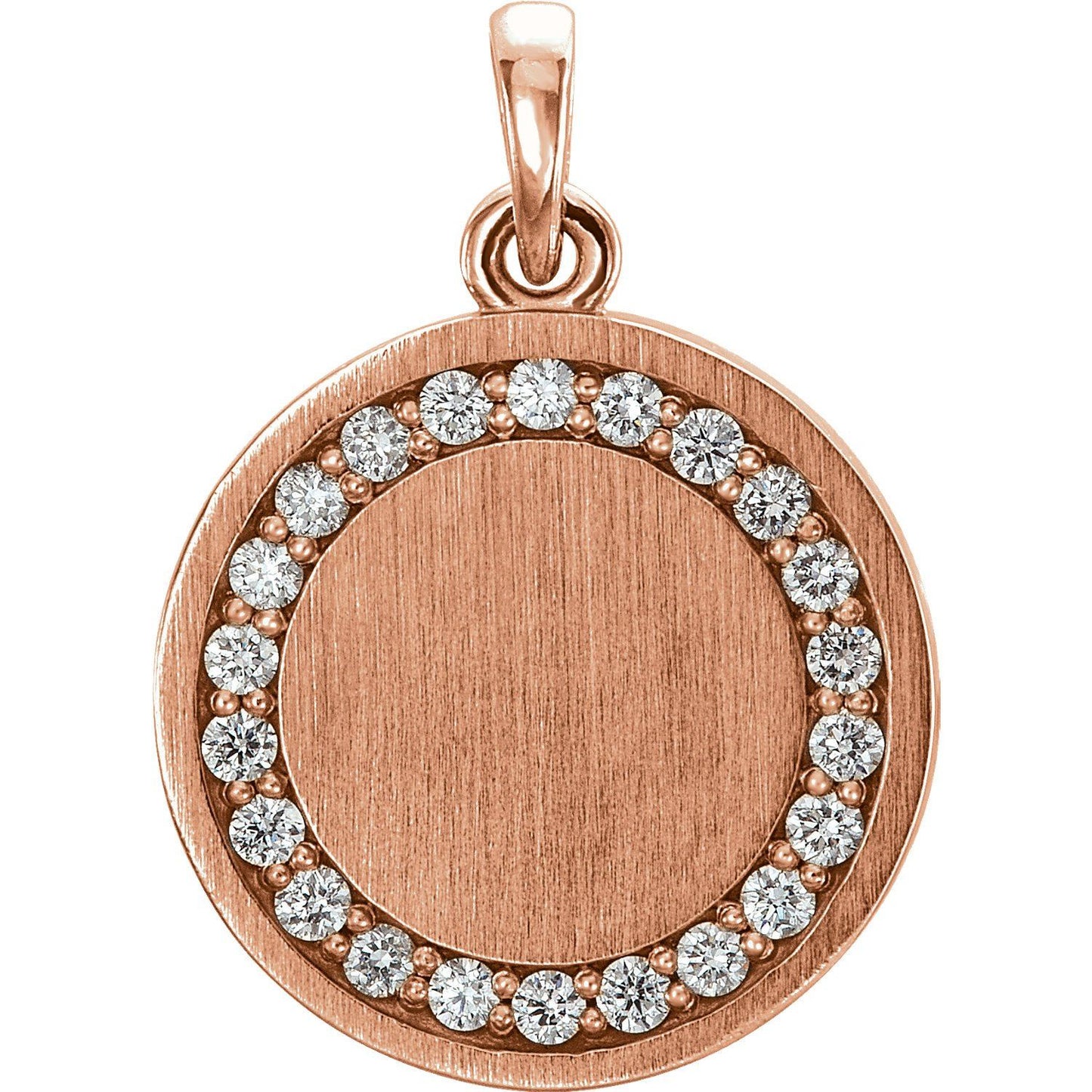 Diamond Engravable Pendant