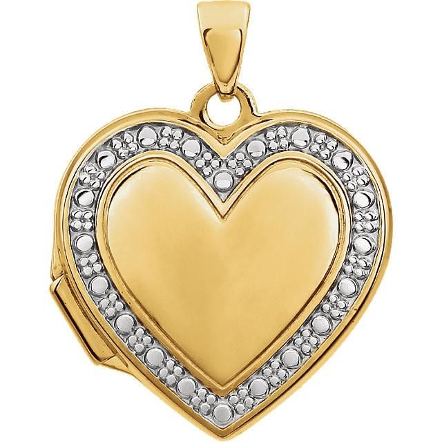 Two Tone Heart Locket