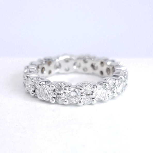 "ETNBD01725" Alternating Diamond Eternity Band