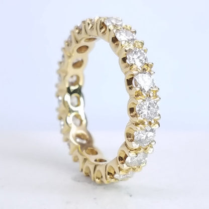 "ETNBD01942" Diamond Eternity Ring in 18K Yellow Gold