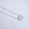Pave Diamond Pendant Necklace On A Diamond By The Yard Chain