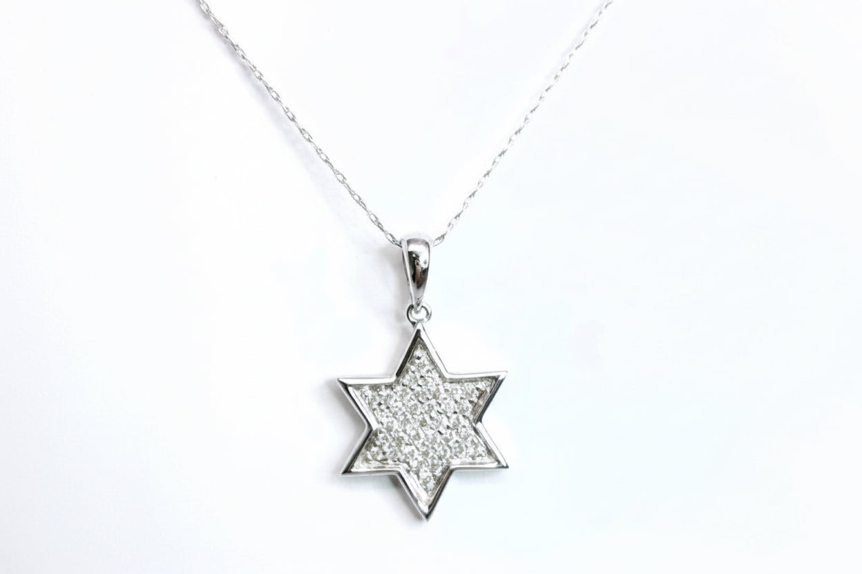 "PEND01126" Star Of David Diamond Pendant