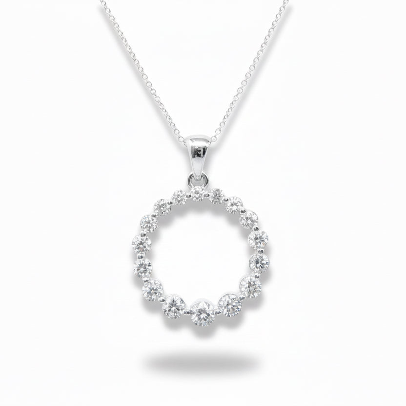 "PEND01038" Diamond Circle Of Life