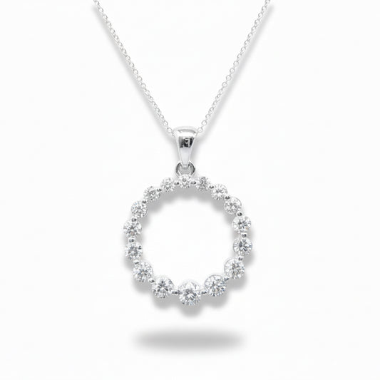 "PEND01038" Diamond Circle Of Life