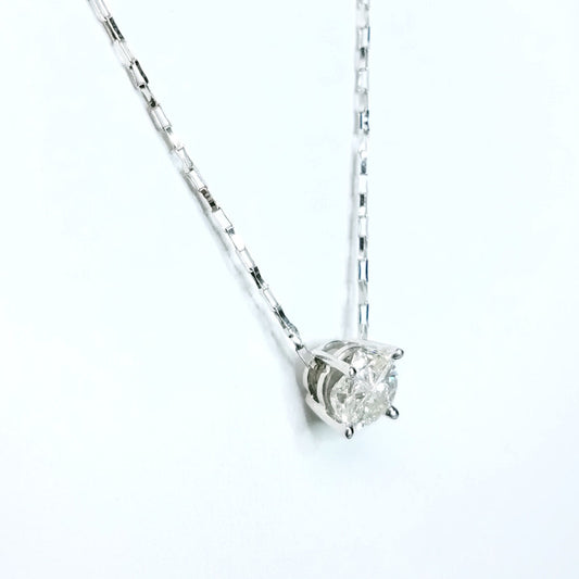 "PEND01078" ROUND Cluster DIAMOND NECKLACE 14K WHITE GOLD