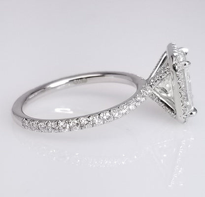"ENGR03146" Soft Square Diamond Engagement Ring