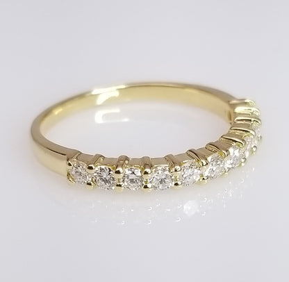 "DBAND01909" Yellow Gold Diamond Wedding Band 0.41cts
