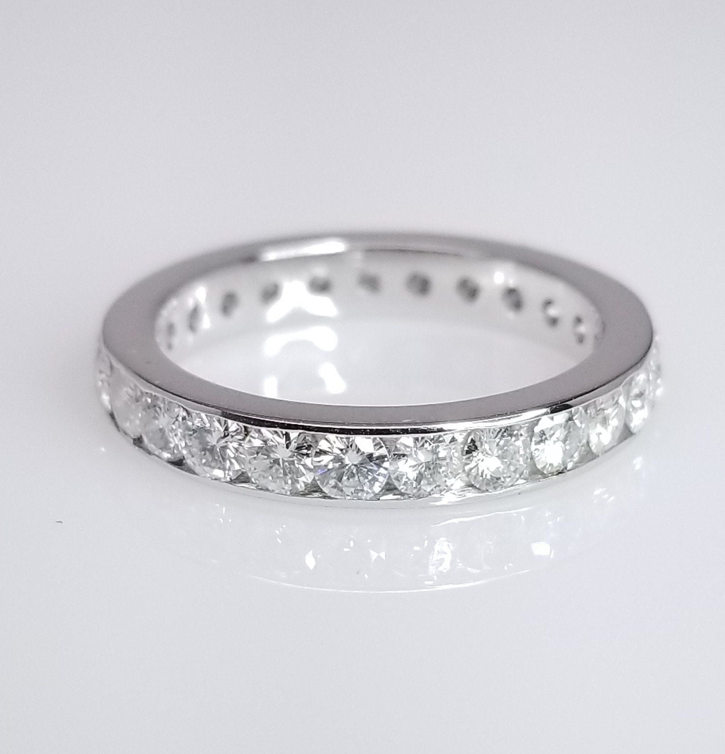 "ETNBD03042" Channel Set Diamond Eternity Band
