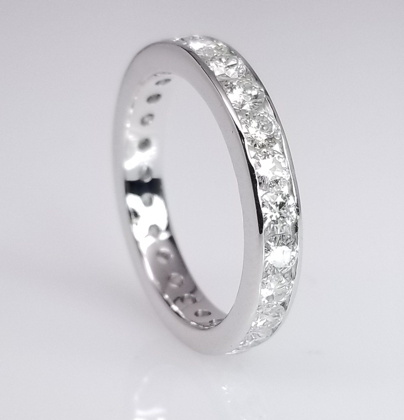 "ETNBD03042" Channel Set Diamond Eternity Band