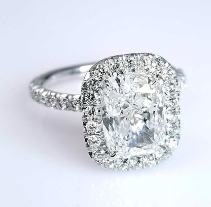 "ENGR02708" Elongated Cushion Diamond Engagement Ring