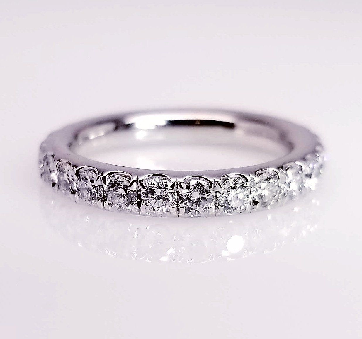 "ETNBD01689" Extra Comfort Fit Victorian Scoop Pave Diamond Ring