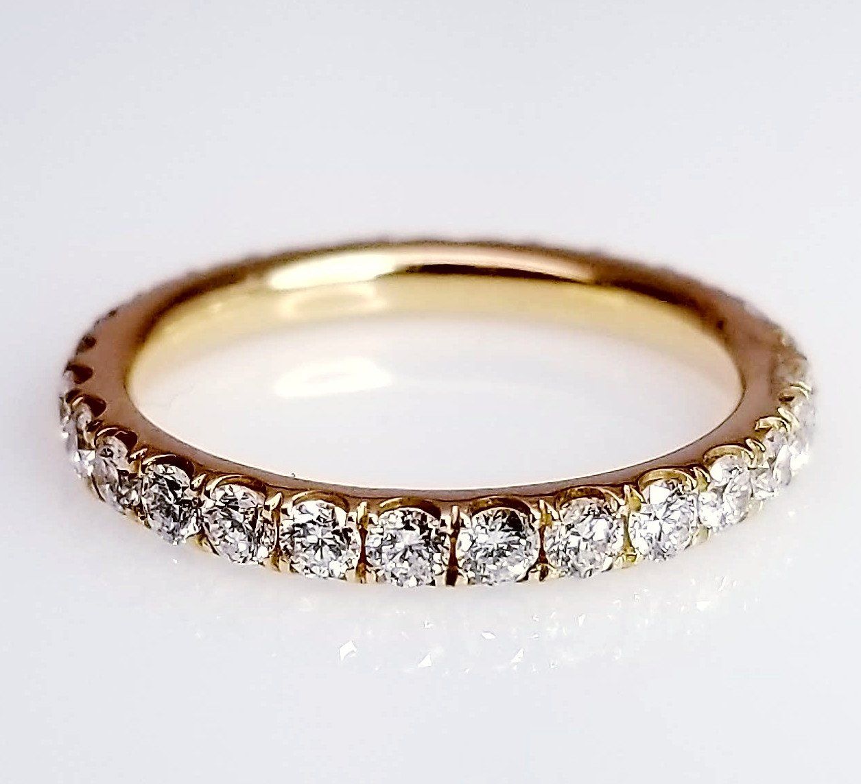 "ETNBD01993" Diamond Eternity Ring in 18K Rose Gold