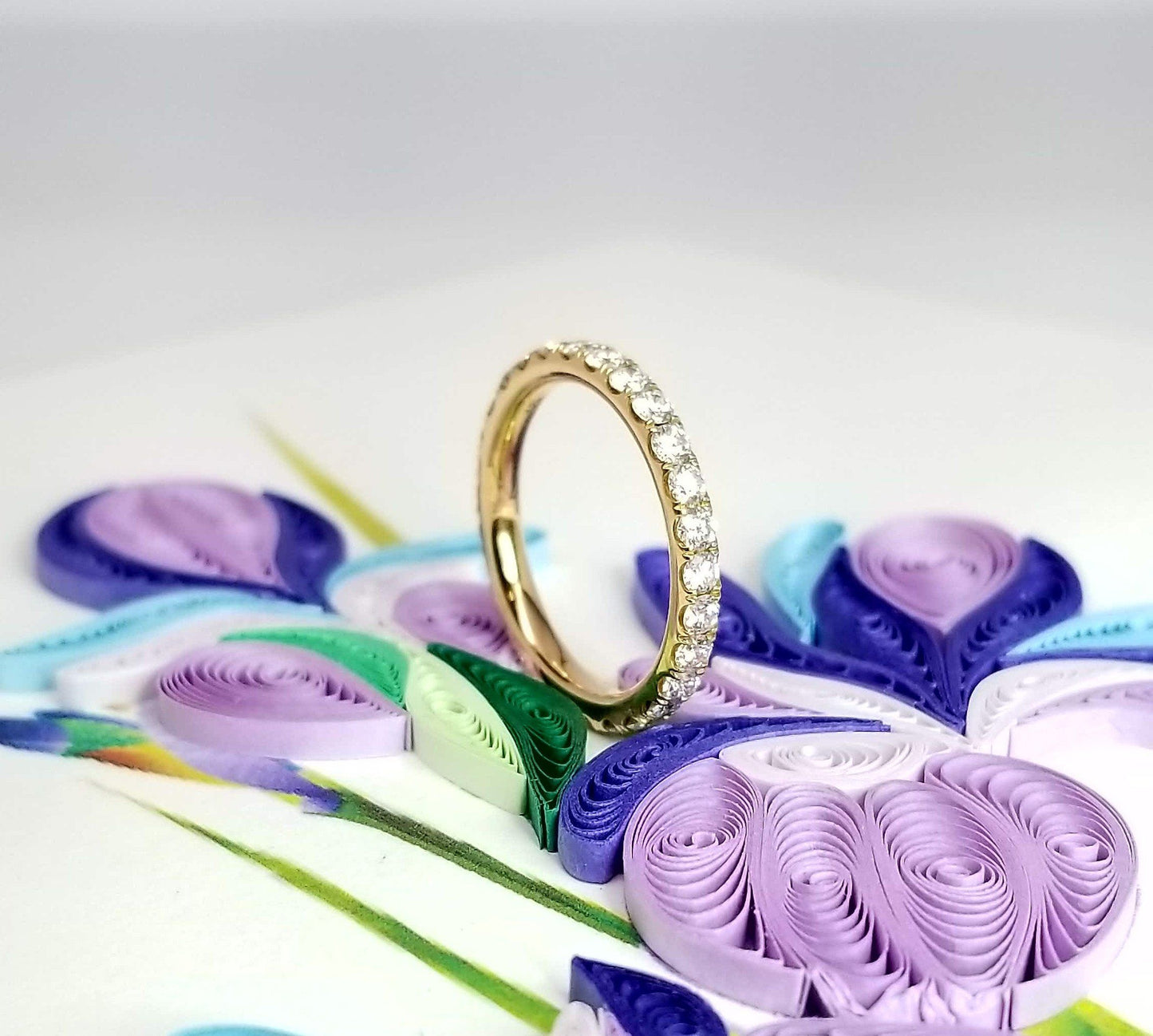 "ETNBD01993" Diamond Eternity Ring in 18K Rose Gold
