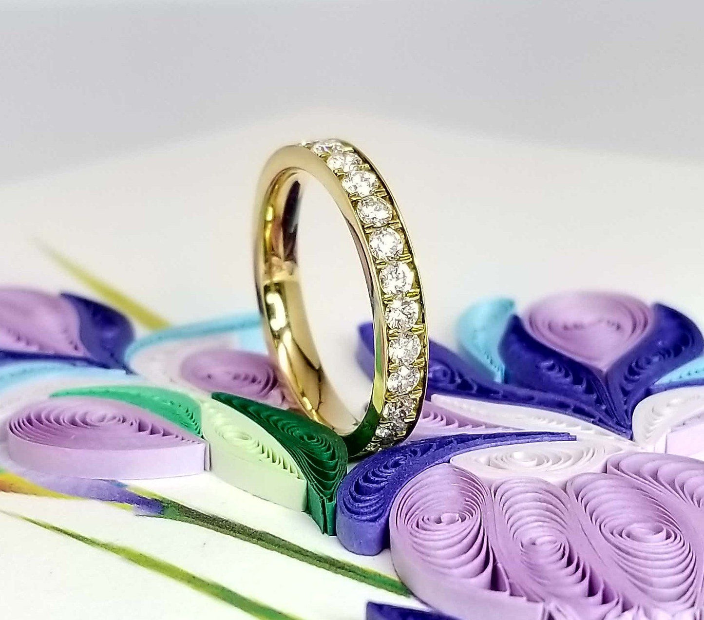 "ETNBD01794" Diamond Eternity Ring in 14K Yellow Gold