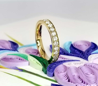 "ETNBD01794" Diamond Eternity Ring in 14K Yellow Gold